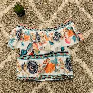 Z & L off the shoulder floral print top